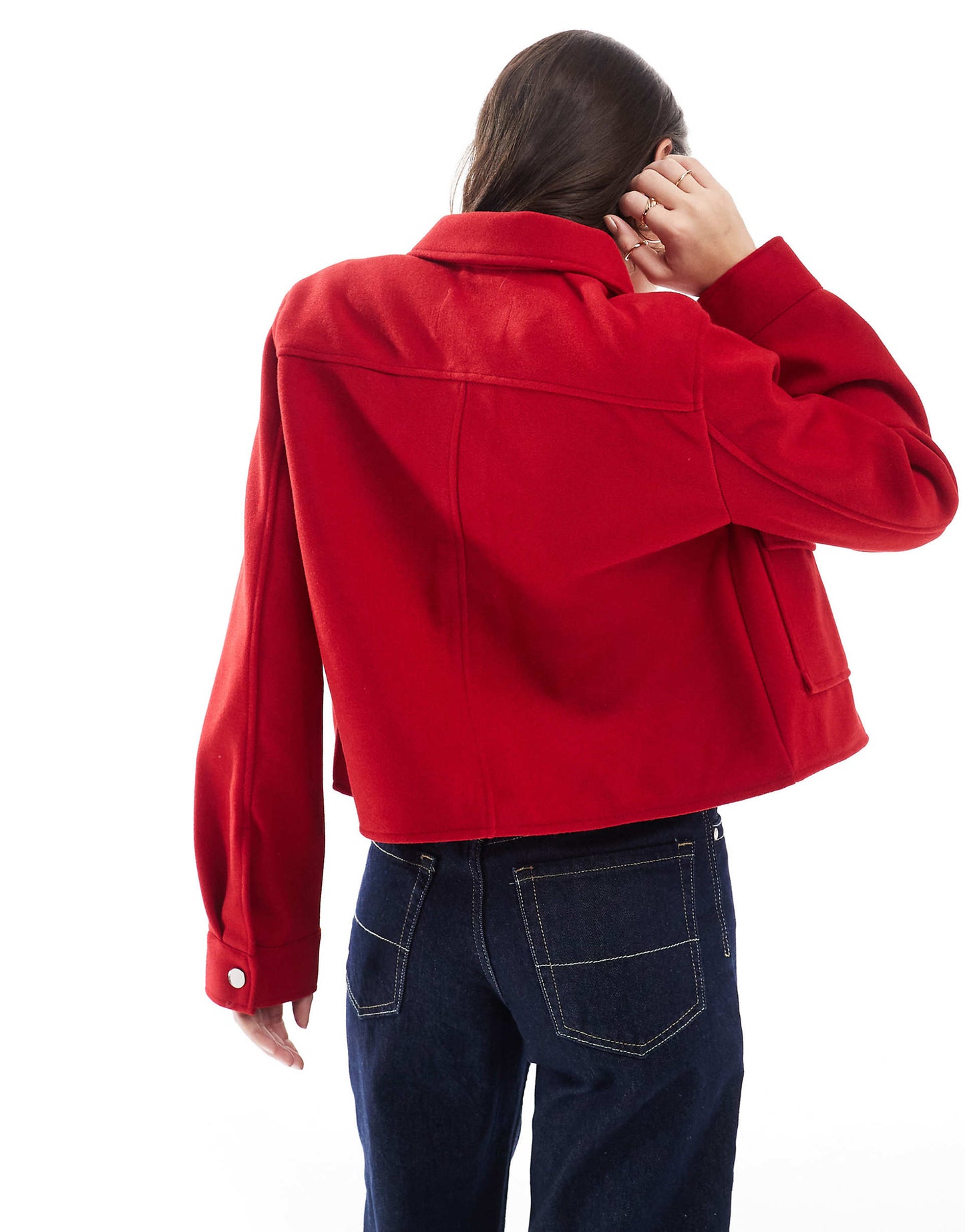 Wool Look Trucker Jacket