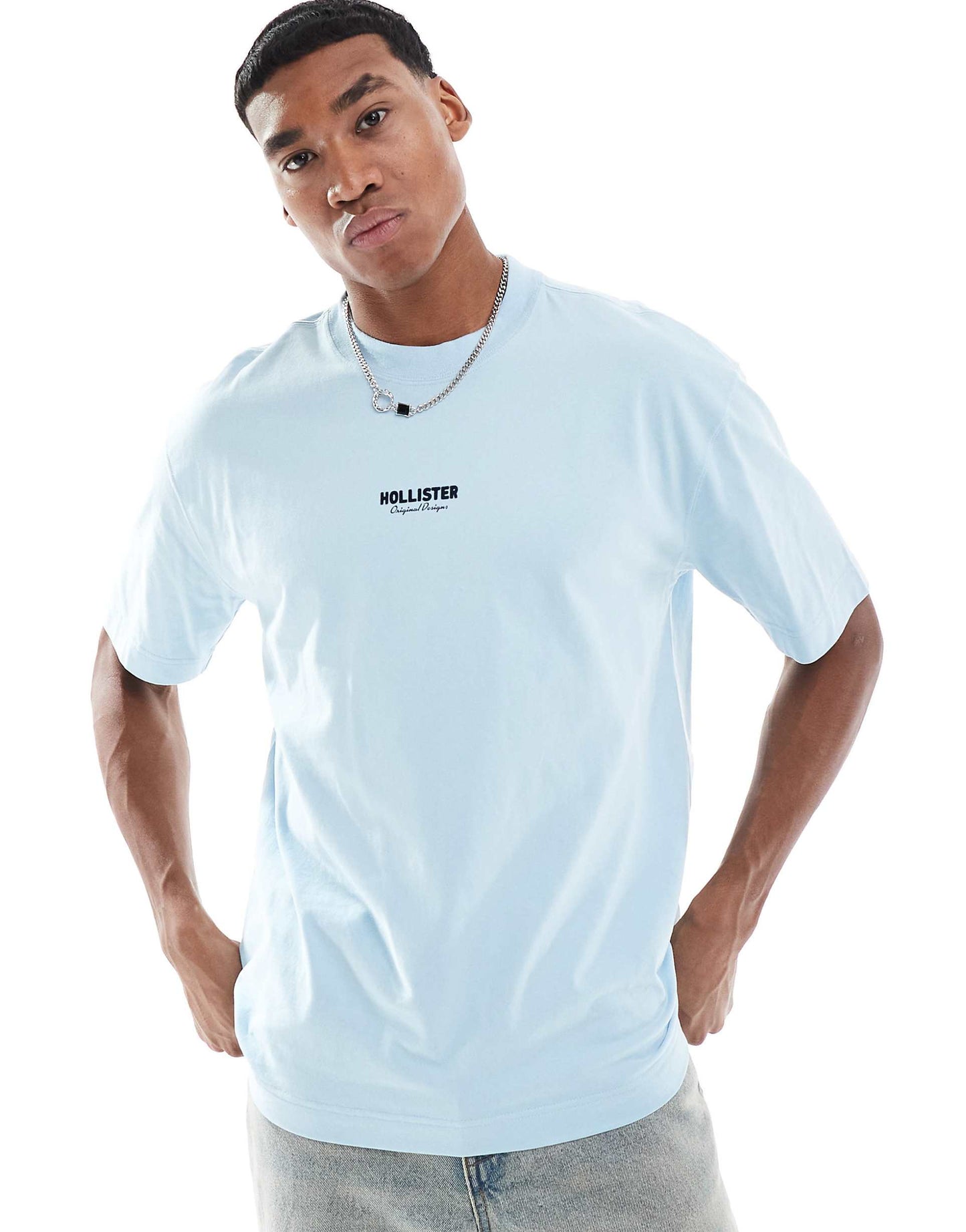 Boxy High Neck Logo T-Shirt