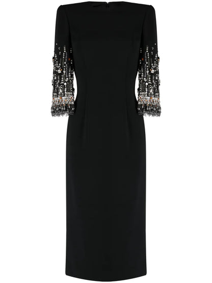 Bergman Crystal-Embellished Midi Dress