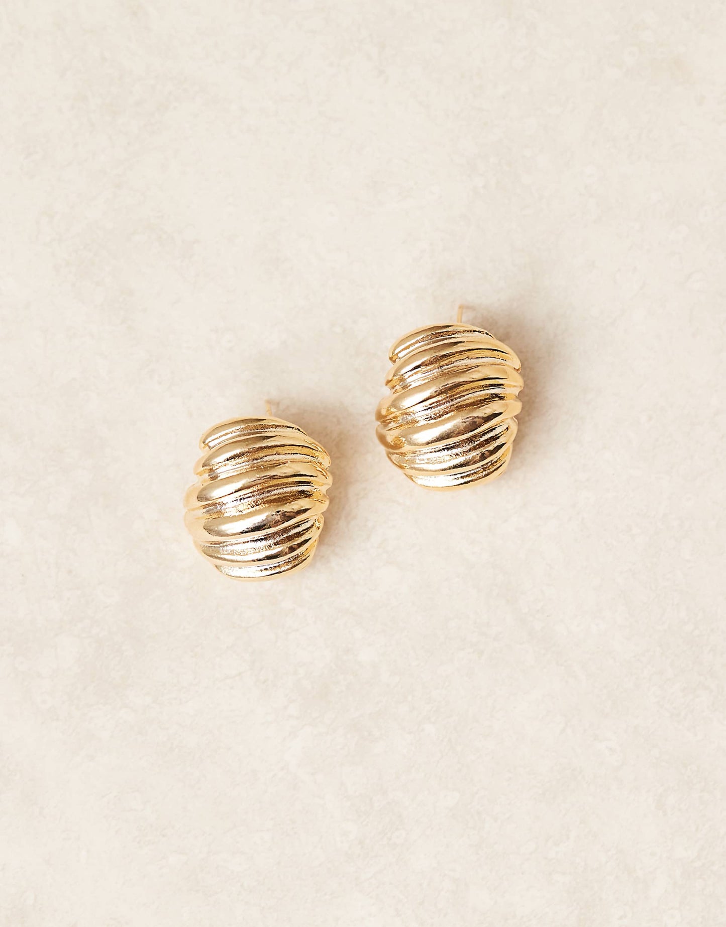 Textured Domed Statement Stud Earrings