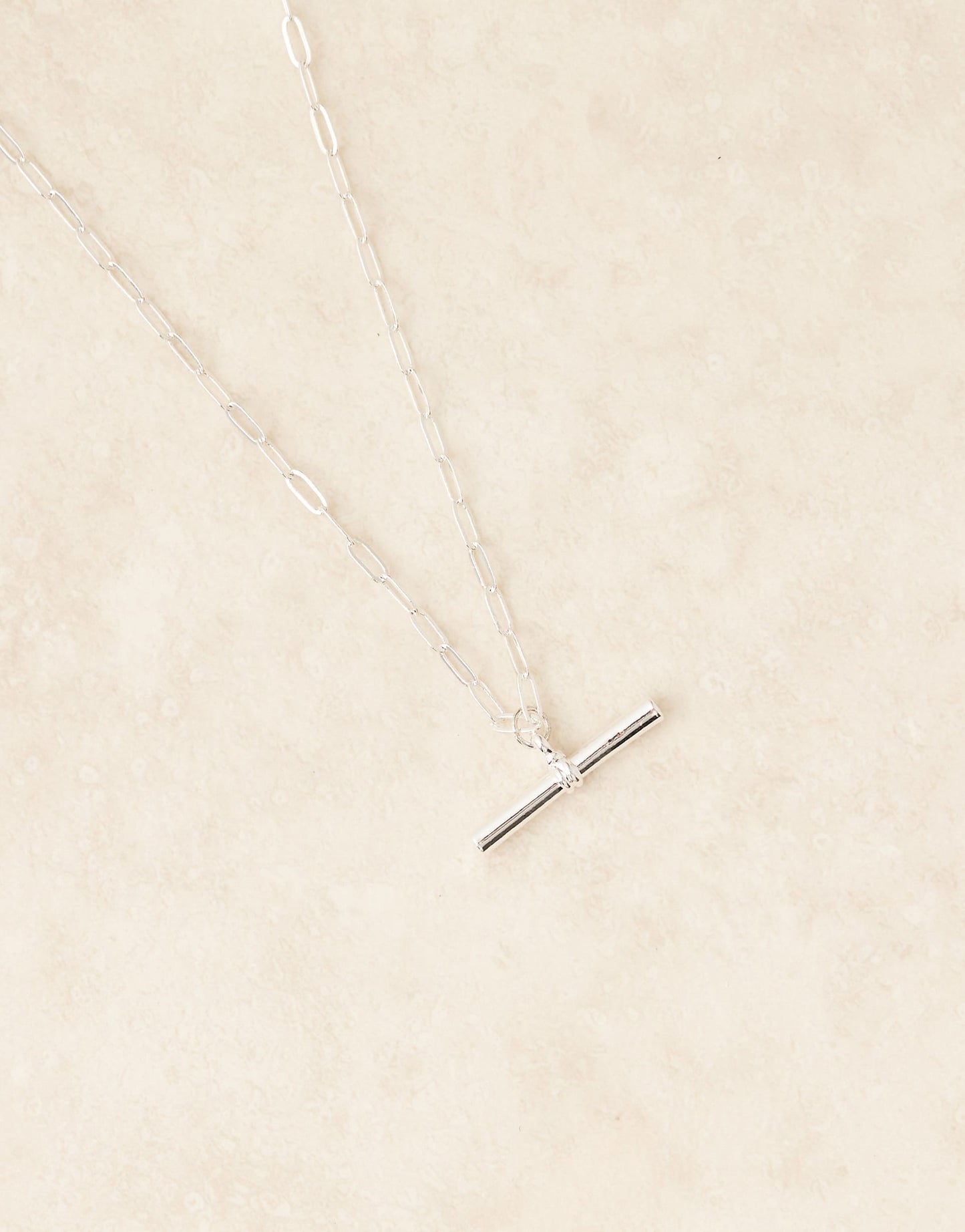 Chunky T-Bar Mid Length Necklace