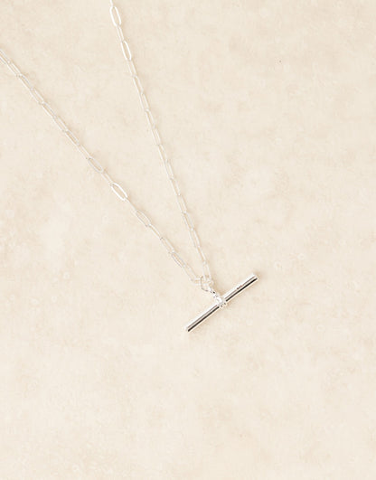 Chunky T-Bar Mid Length Necklace