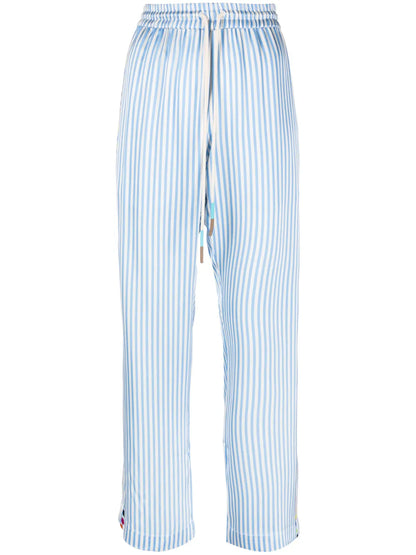 Striped Satin Trousers