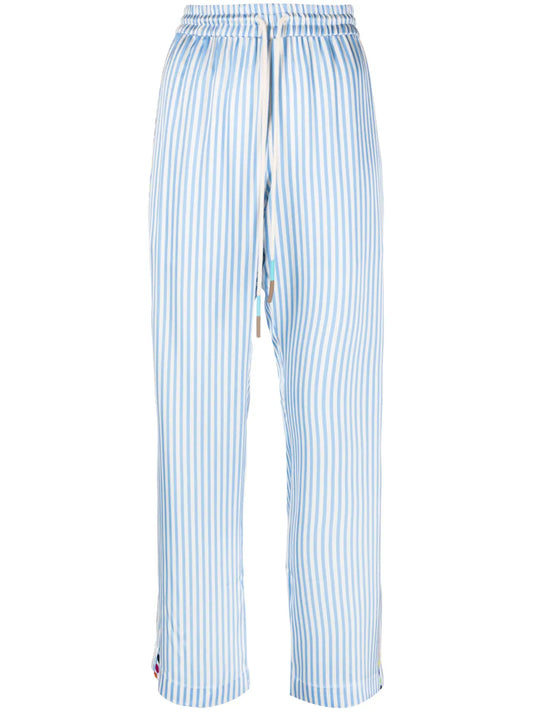 Striped Satin Trousers