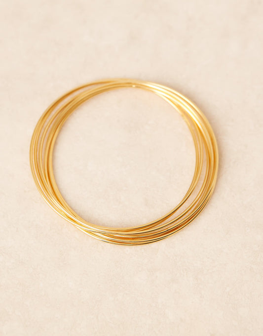 Fine Multi Interlocking Bangles