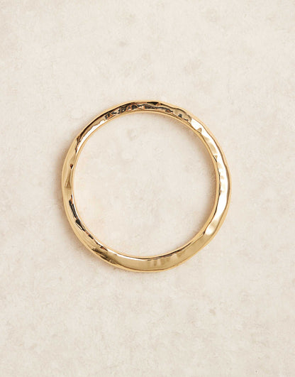 Polished Hammered Bangle