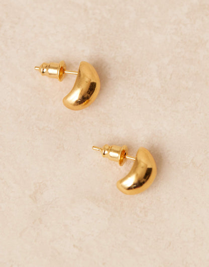 Polished Domed Mini Stud Earrings