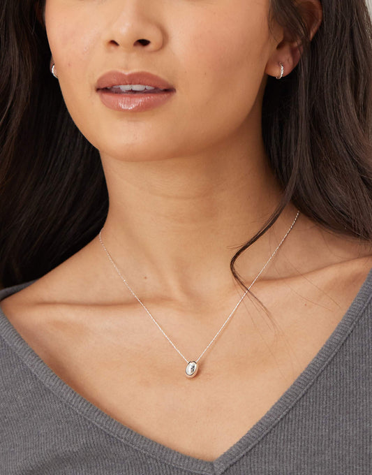 Polished Drop Chain Necklace