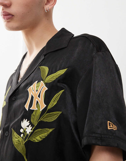 Ny Yankees Revere Shirt With Floral Embroidery