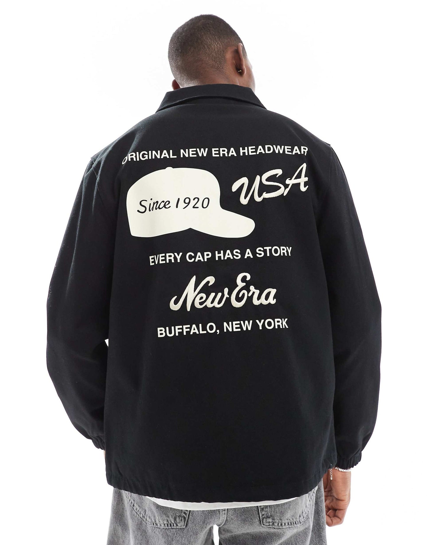 Motif Back Coach Jacket