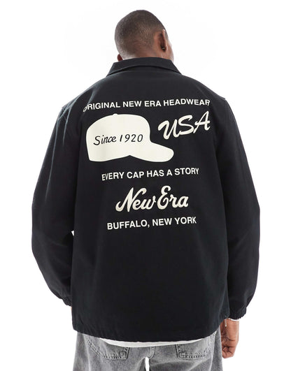 Motif Back Coach Jacket