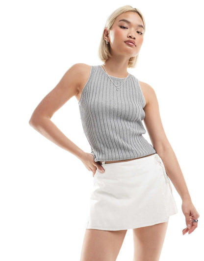 Linen Wrap Skort