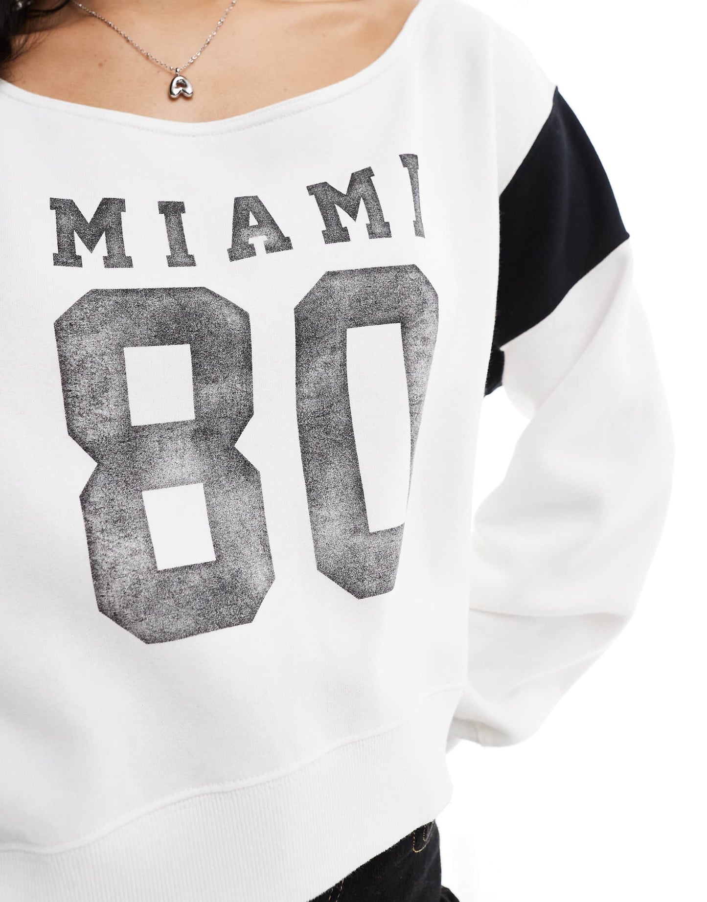 Cropped Off The Shoulder Miami Jumper