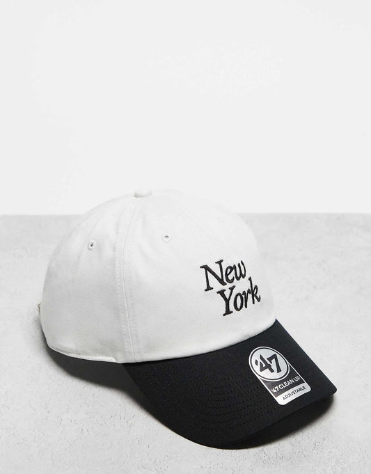 Ny Script Clean Up Contrast Black Cap