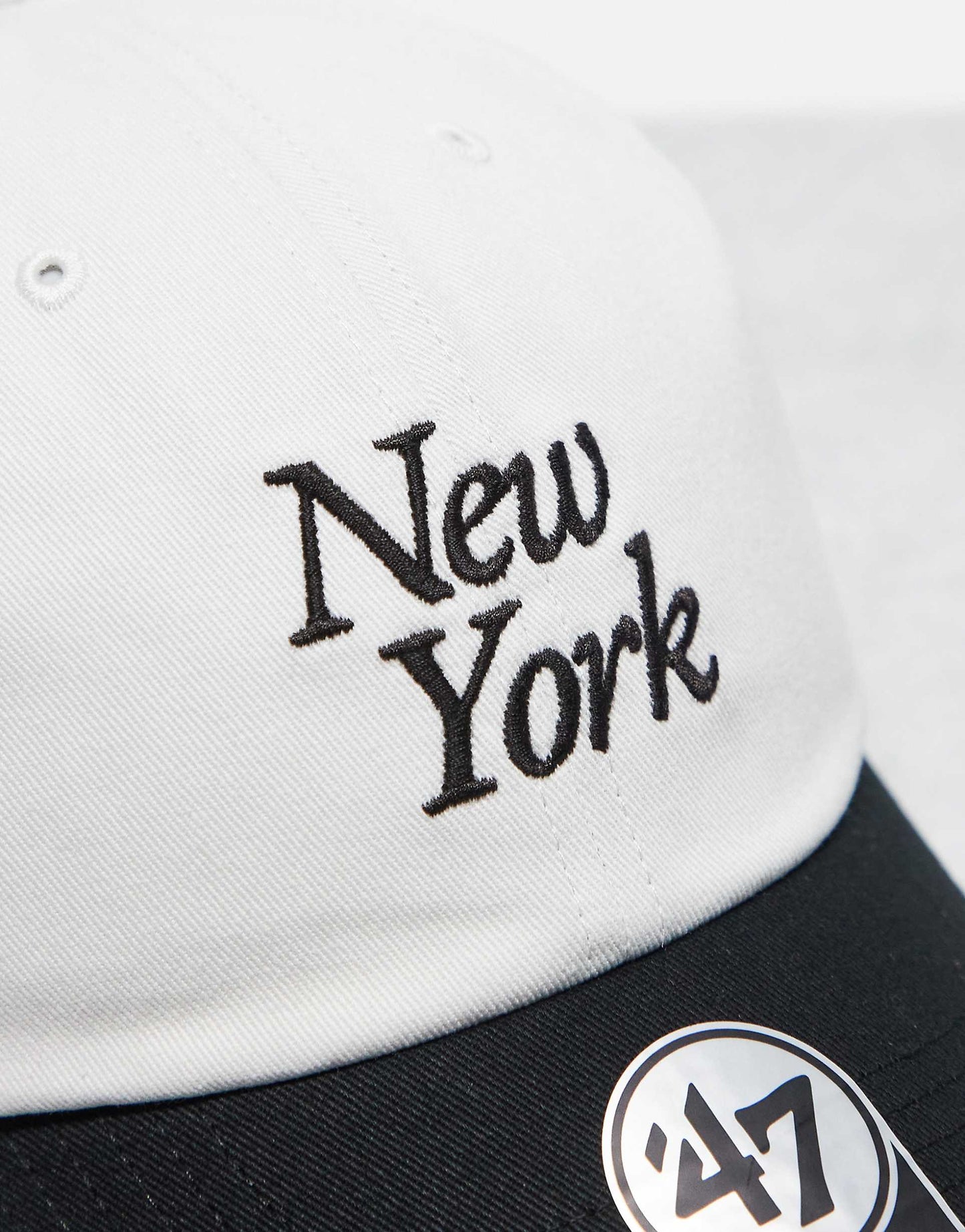 Ny Script Clean Up Contrast Black Cap