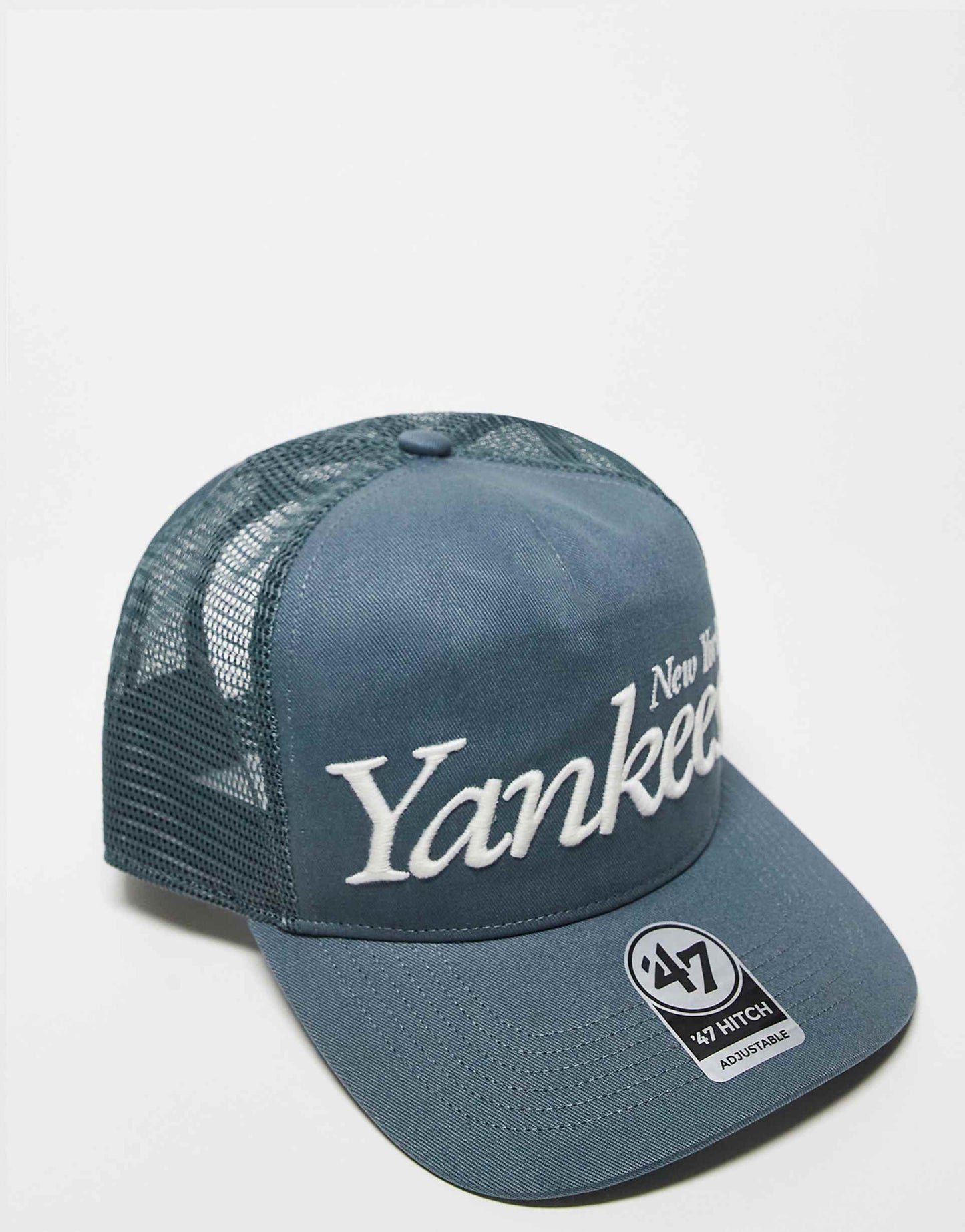 Ny Yankees Straight Peak Fitted Trucker Cap