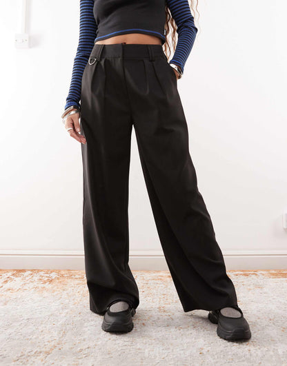 Tailored Wide Leg Trouser