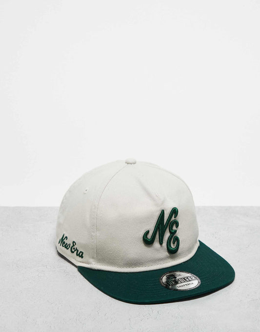 Script Logo Golfer Unstructured Contrast Peak Cap