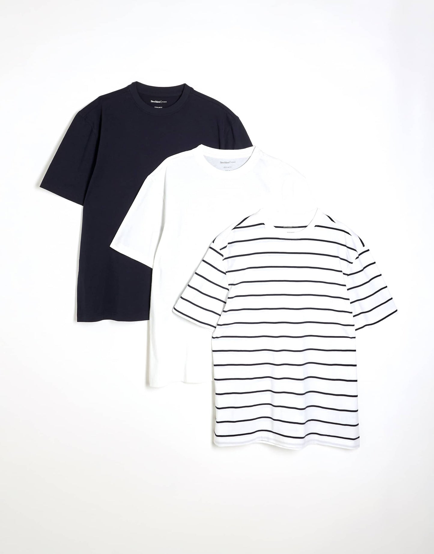 Slim Fit T-Shirts 3 Pack