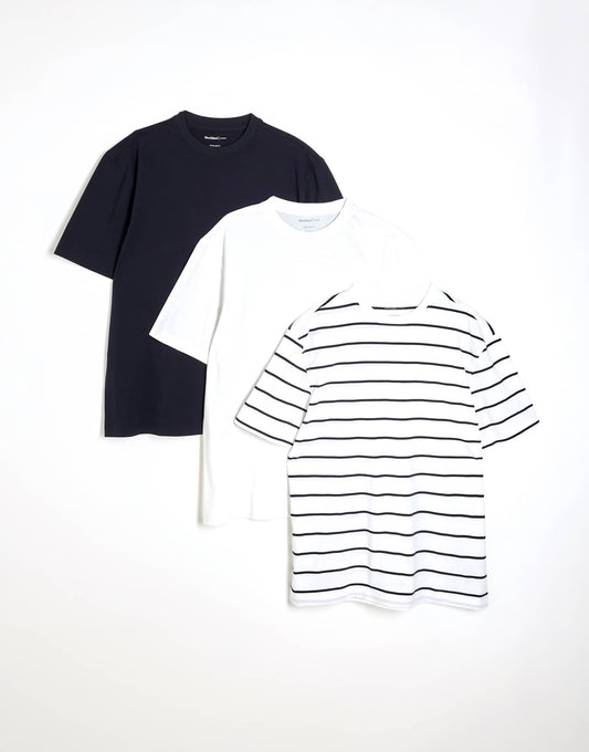Slim Fit T-Shirts 3 Pack