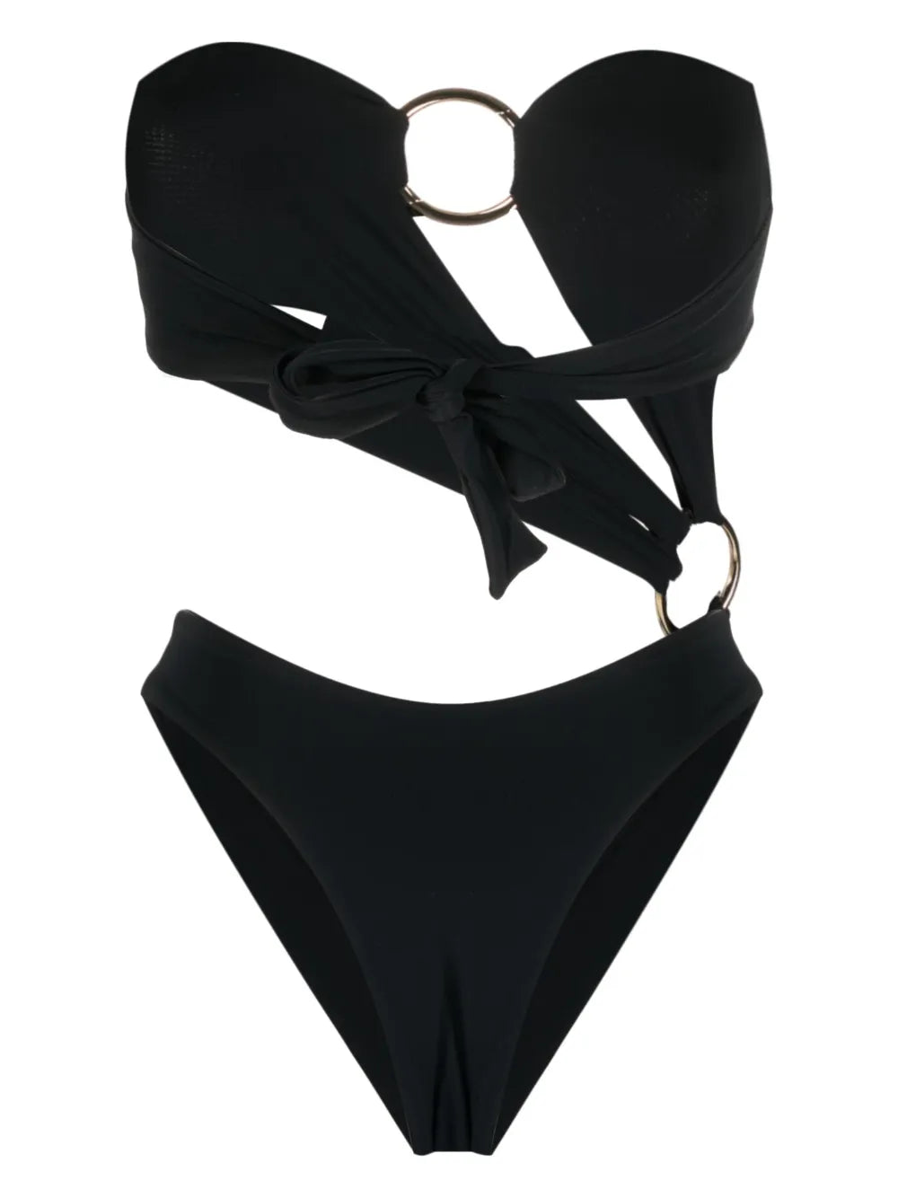 Strapless Asymmetrical Swimsuit