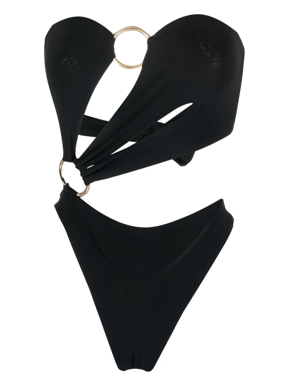 Strapless Asymmetrical Swimsuit