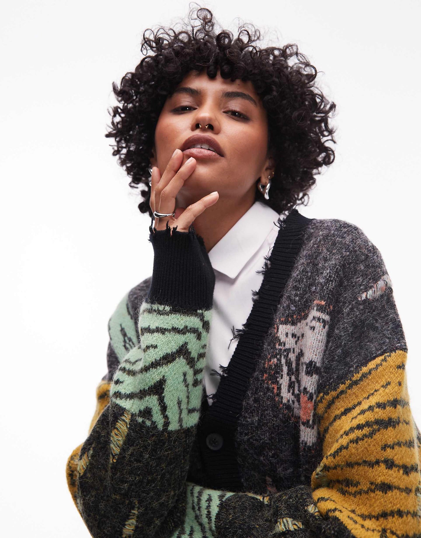 Akki Unisex Collegiate Graphic Cardigan