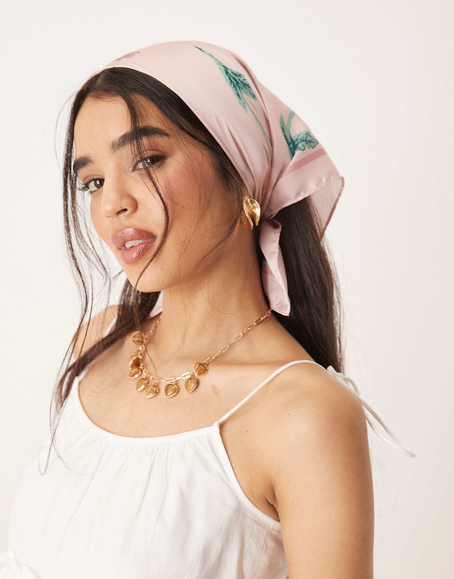 Mari Bloom Flower Headscarf