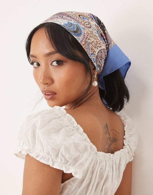 Mari Bloom Paisley Headscarf