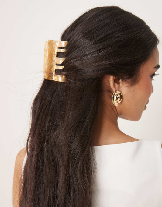 Fir Marble Medium Hair Claw