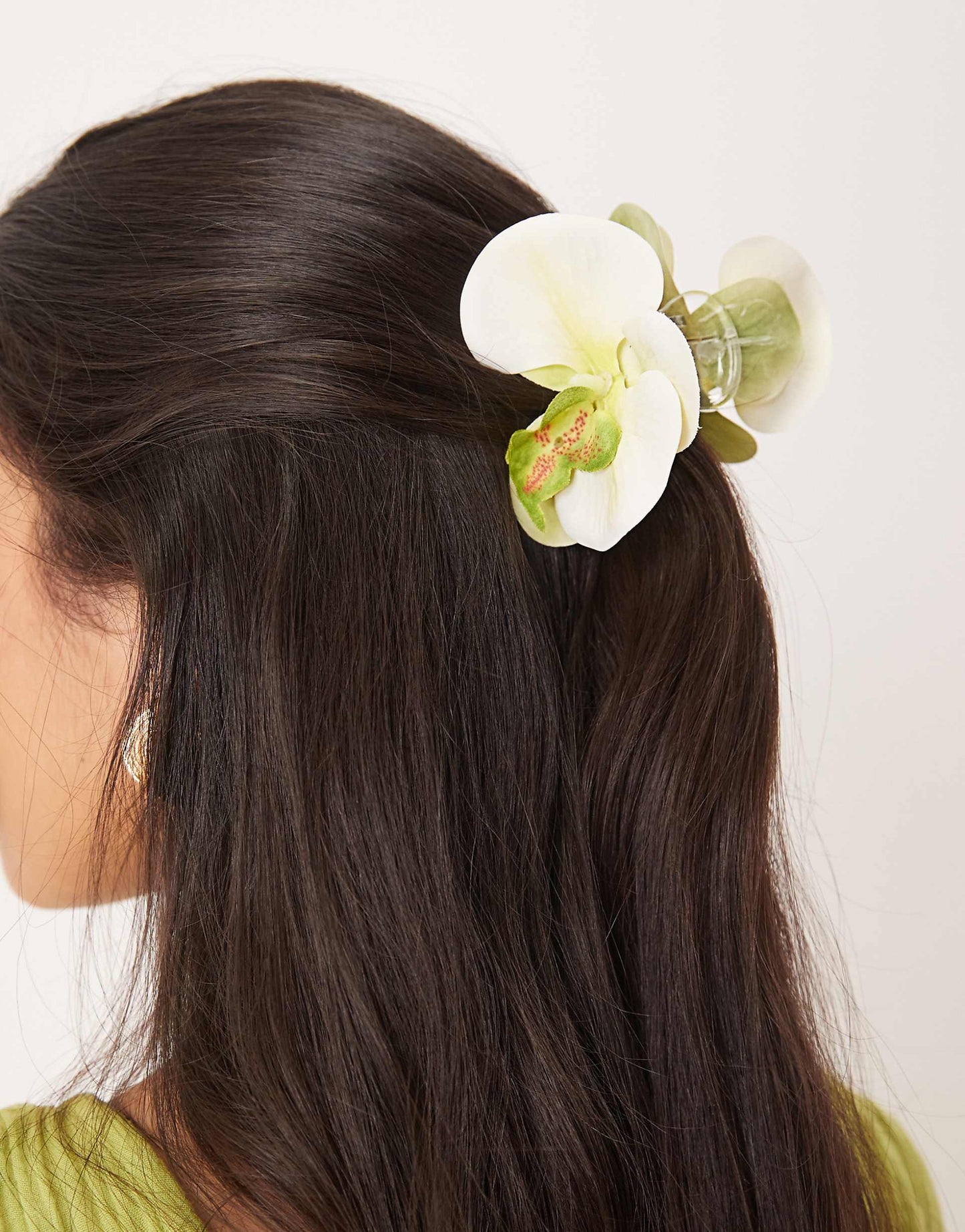 Orchid Flower Hair Clip