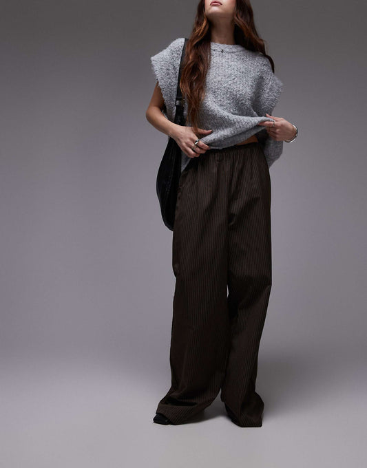 Drawstring Waist Relaxed Trouser