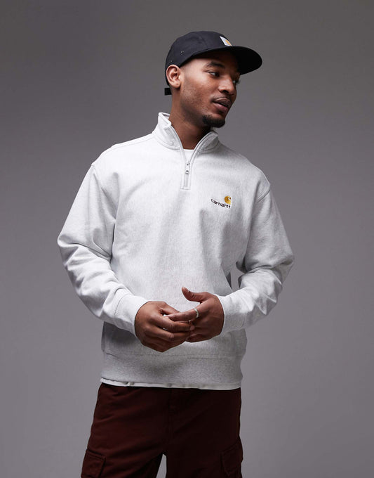 Half Zip American Script Sweatshirt