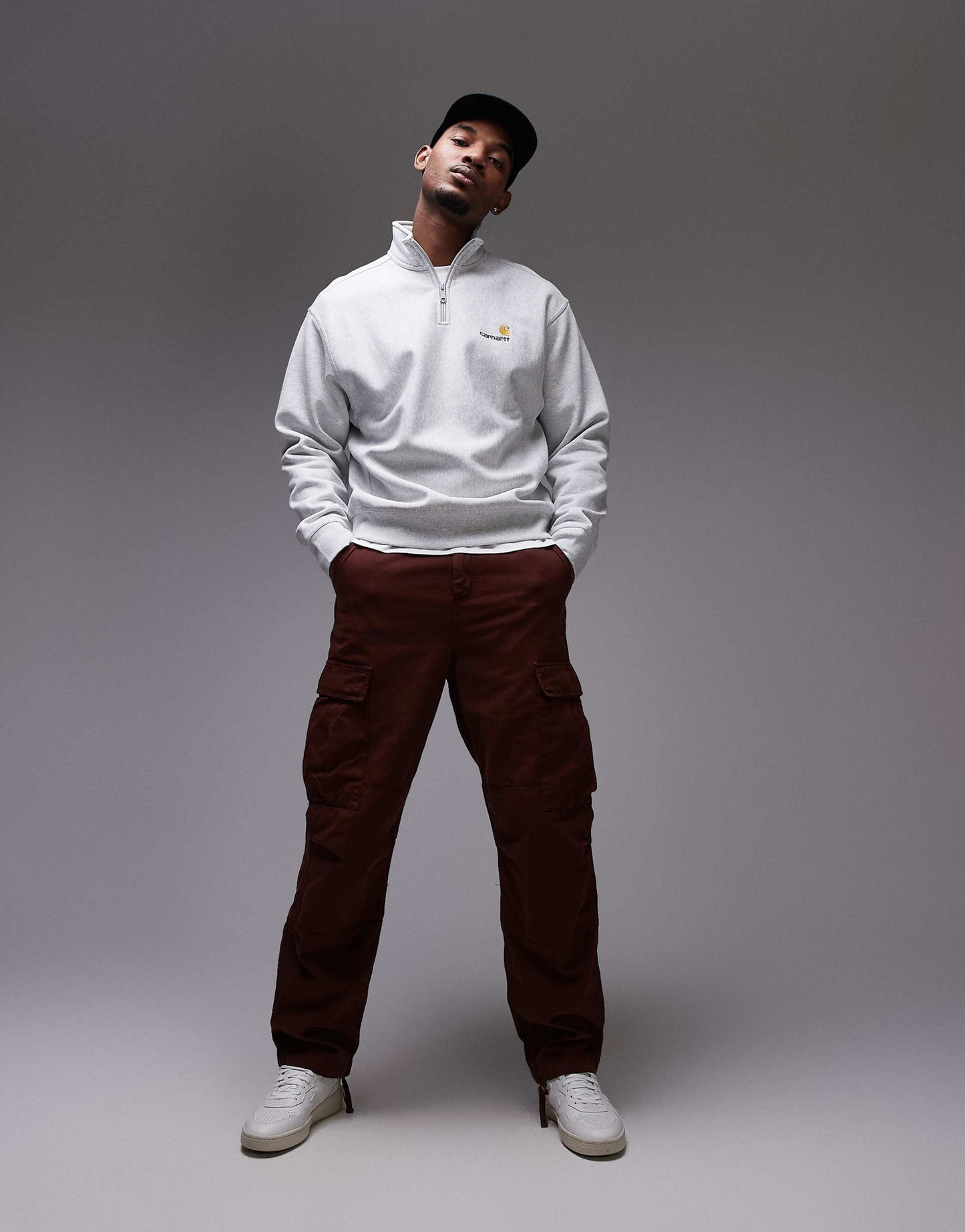 Half Zip American Script Sweatshirt