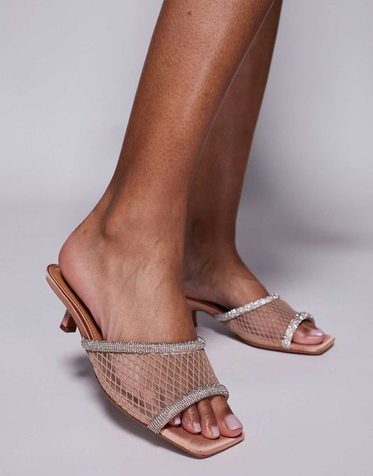 Diamante Mule Heel
