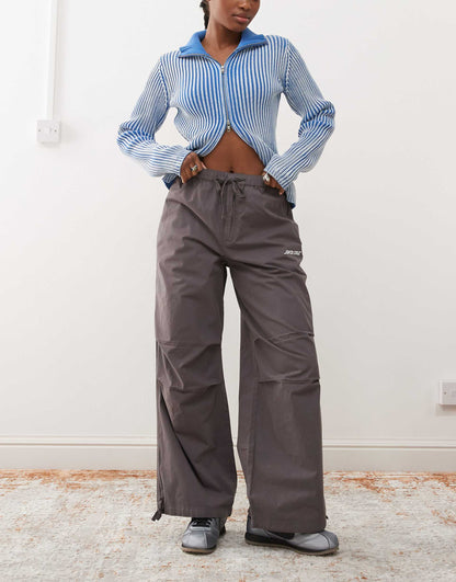 Drawstring Parachute Trousers
