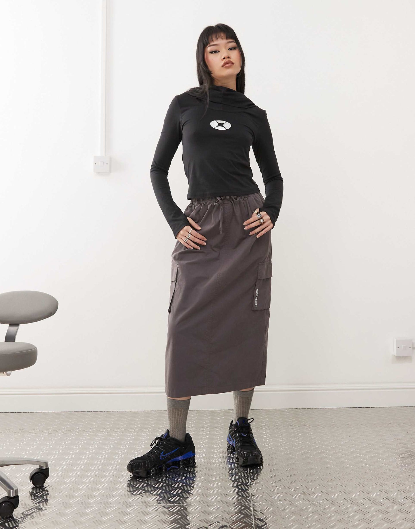 Midi Cargo Skirt