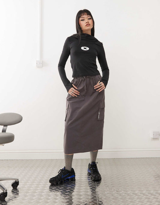 Midi Cargo Skirt