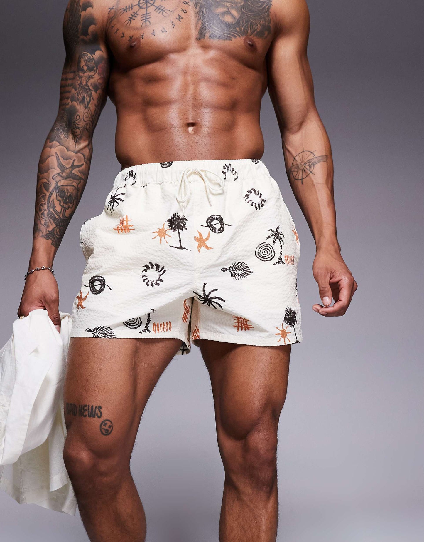 Seersucker Swim Shorts