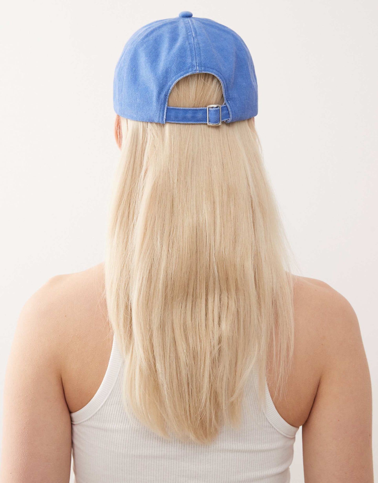 Blue Cap With Pink Doodle Shell