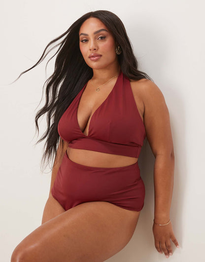 Curve Maya Mix And Match Sleek Halter Bikini Top