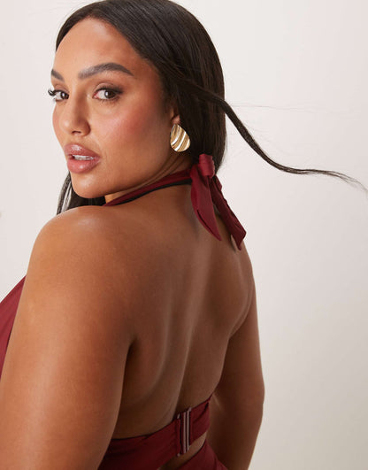 Curve Maya Mix And Match Sleek Halter Bikini Top