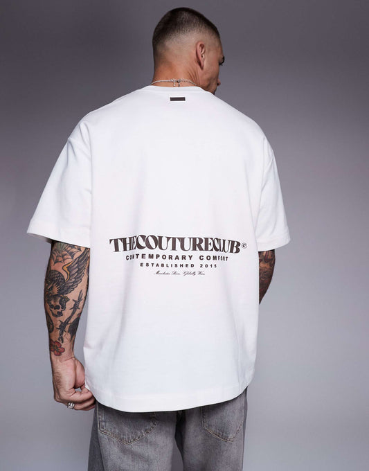 Heavyweight T-Shirt With Logo Back Print