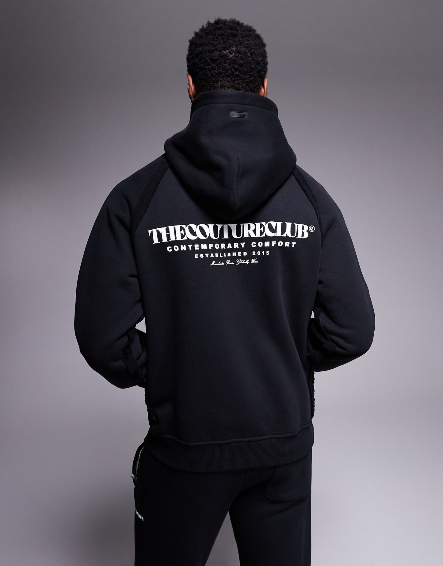 Co-Ord Raw Seam Logo Hoodie