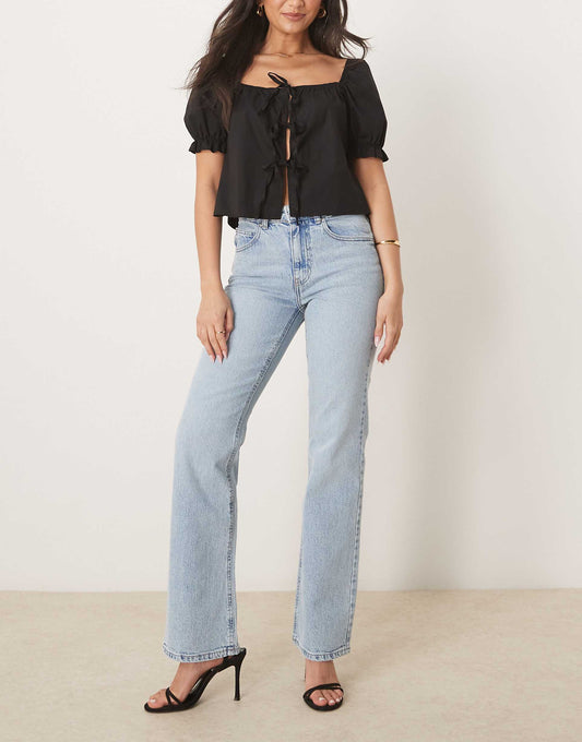 Mid Rise Bootcut Flare Stretch Jeans