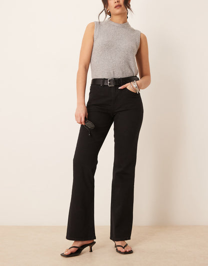 Mid Rise Bootcut Flare Stretch Jeans