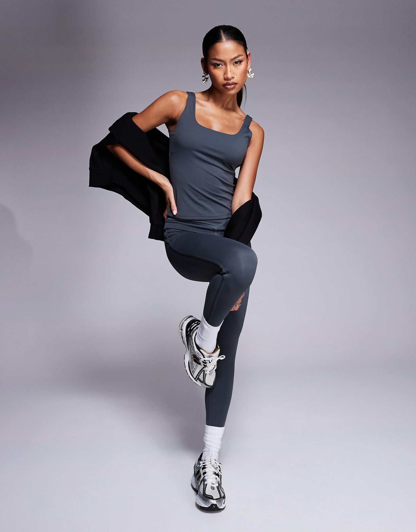 Co-Ord Sculpting Stretch Crossover Waistband Leggings