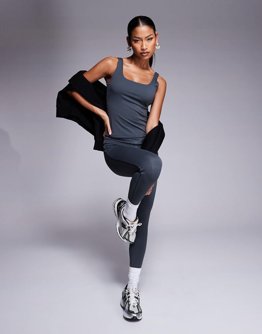 Co-Ord Sculpting Stretch Crossover Waistband Leggings