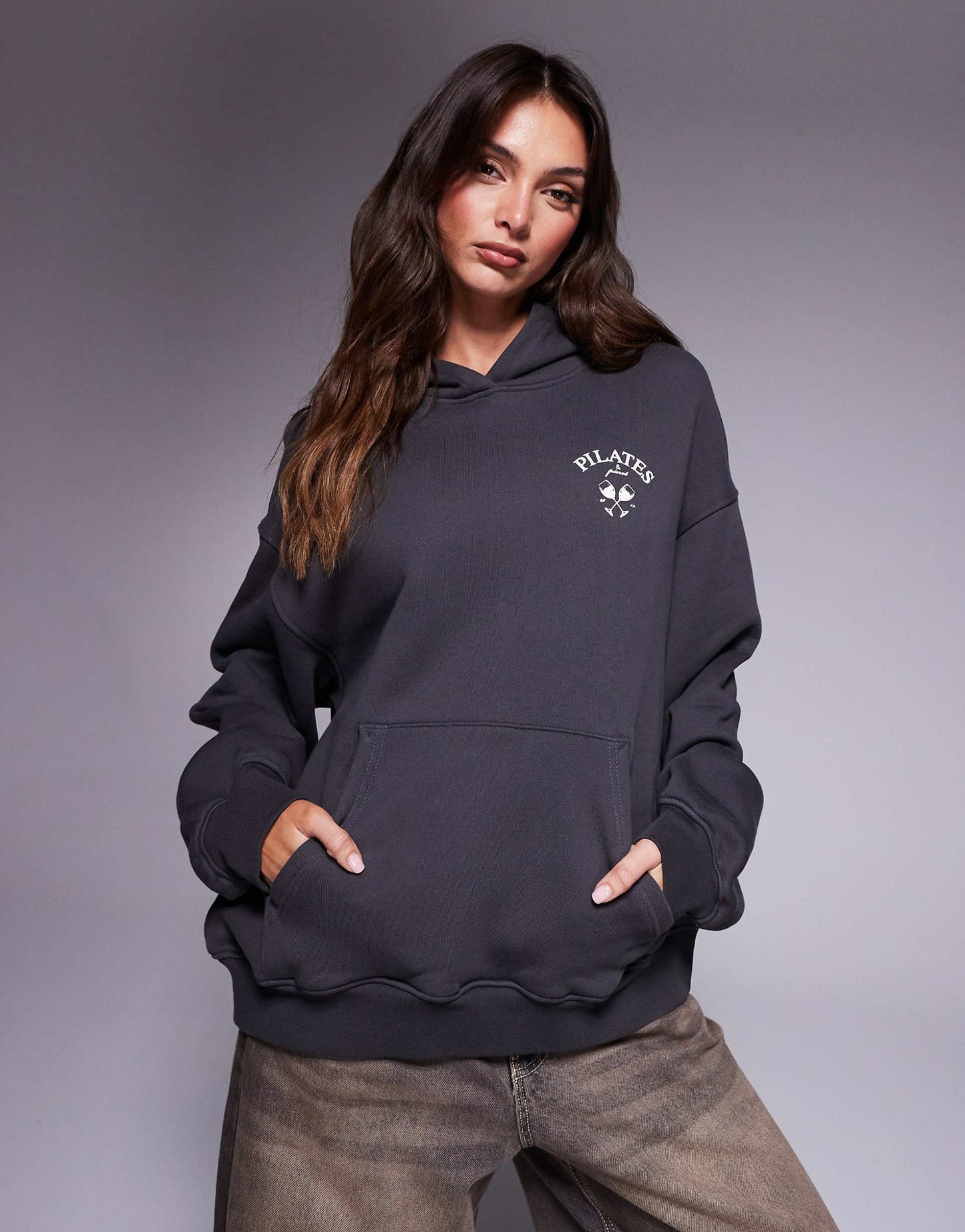 Pilates And Pinot Oversized Hoodie