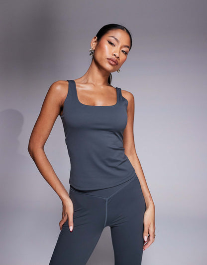 Co-Ord Sculpting Stretch Scoop Neck Sports Top